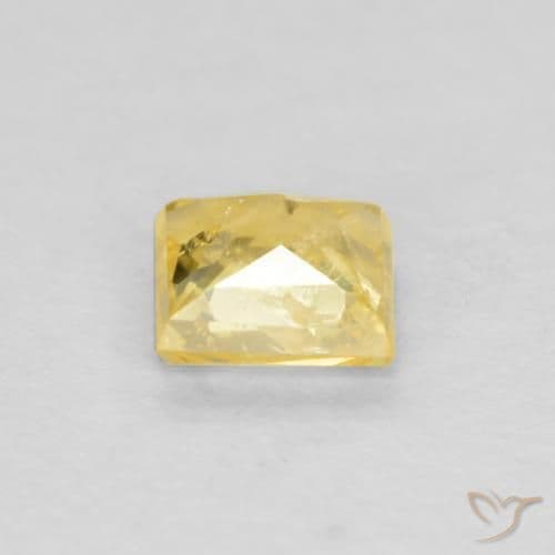 0.32ct Natural Tuscany Yellow Sapphire, Square, 3.8x3.8 mm