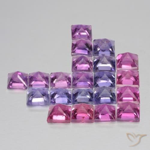 2.78ct Natural Multicolor Sapphire, Square, 2.7x2.6 mm