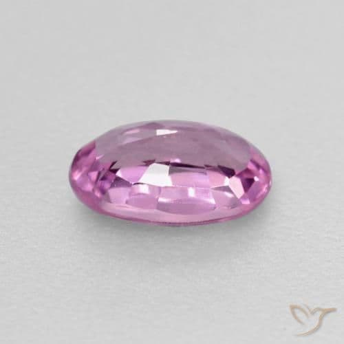 0.50ct Deep Pinkish Purple Sapphire, Oval Cut, 5.7x3.8 mm