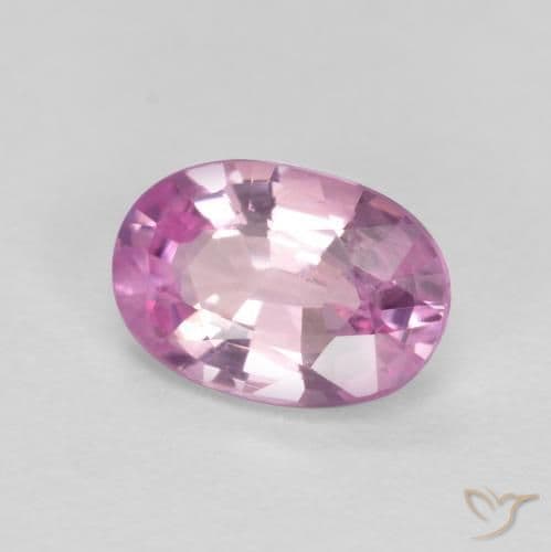 0.43ct Very Light Grape Purple Sapphire, Oval Cut, 5.5x3.8 mm