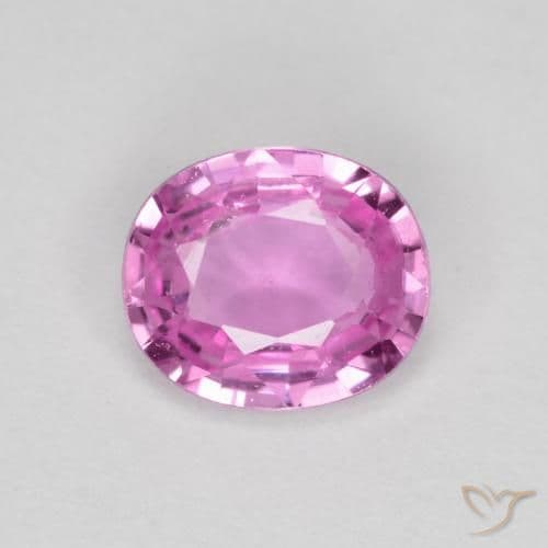 0.57ct Natural Medium Purple Sapphire, Oval Cut, 5.9x4.8 mm