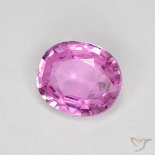 0.63ct Natural Purple-Pink Sapphire, Oval Cut, 5.7x4.9 mm