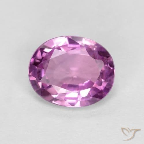 0.43ct Natural Medium Purple Sapphire, Oval Cut, 5x4.1 mm