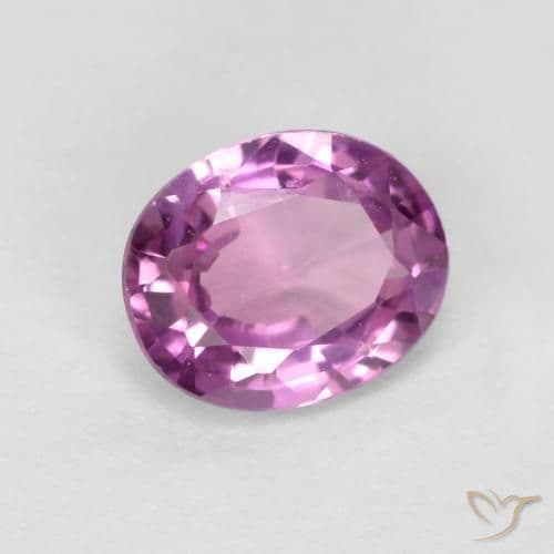 0.43ct Natural Medium Purple Sapphire, Oval Cut, 5x4.1 mm