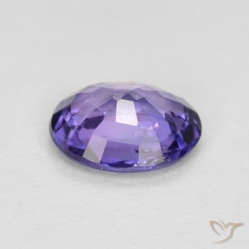 0.47ct Natural Deep Purple Sapphire, Oval Cut, 5.4x4.4 mm