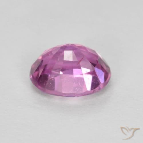 0.48ct Natural Pinkish Purple Sapphire, Oval Cut, 4.9x3.9 mm