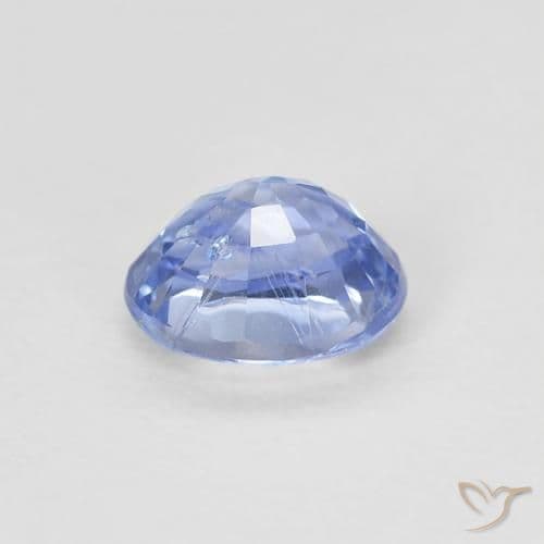 0.51ct Natural Pastel Blue Sapphire, Oval Cut, 4.9x4.1 mm