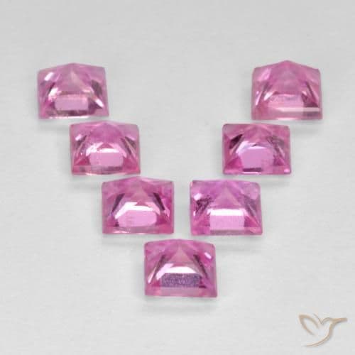 1.98ct Royal Purple Pink Sapphire, Square, 3.4x3.4 mm