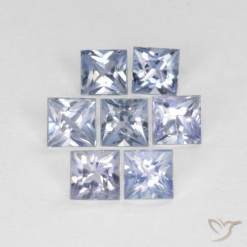 1.04ct Light Purplish Blue Sapphire, Square, 2.8x2.8 mm