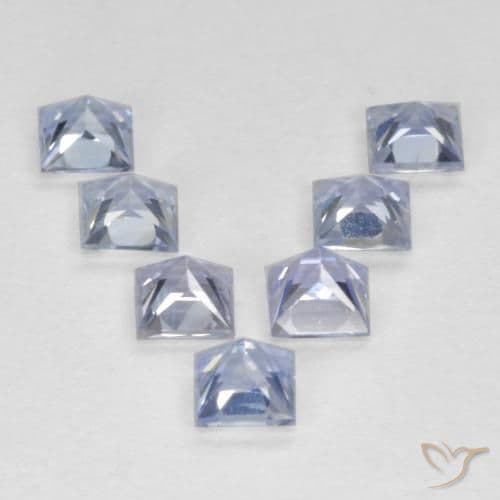 1.04ct Light Purplish Blue Sapphire, Square, 2.8x2.8 mm