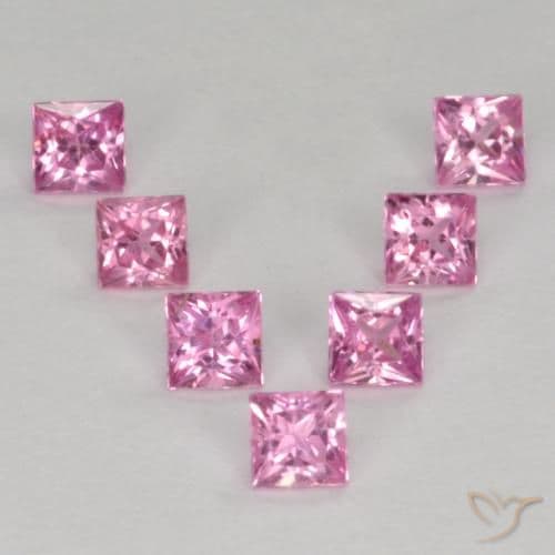 1.98ct Royal Purple Pink Sapphire, Square, 3.4x3.4 mm