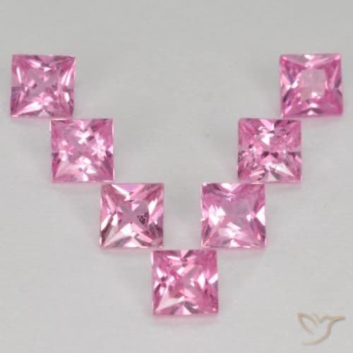 1.03ct Very Light Royal Purple Pink Sapphire, Square, 2.8x2.7 mm