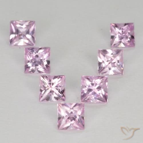 0.99ct Natural Cherry Pink Tone Sapphire, Square, 2.8x2.8 mm