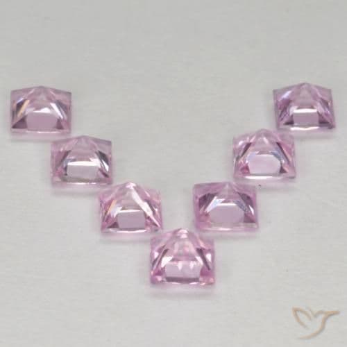 0.99ct Natural Cherry Pink Tone Sapphire, Square, 2.8x2.8 mm
