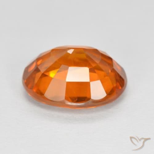 4.03ct Natural Medium Orange Sapphire, Oval Cut, 10.4x8.6 mm