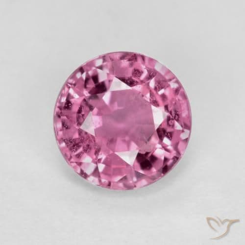 0.55ct Natural Medium Purple Sapphire, Round Cut, 4.88 mm