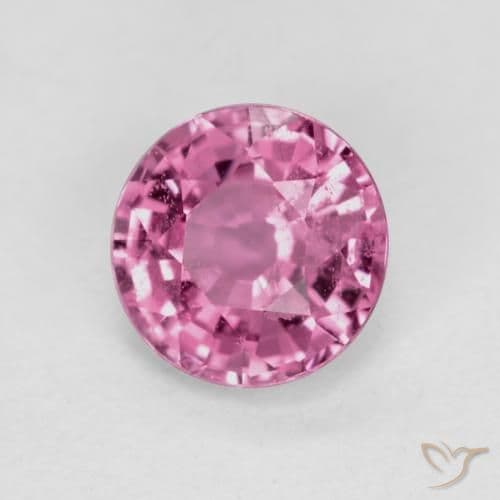 0.55ct Natural Medium Purple Sapphire, Round Cut, 4.88 mm