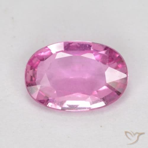 0.63ct Natural Purple-Pink Sapphire, Oval Cut, 6.8x4.8 mm