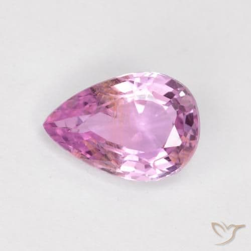 0.58ct Natural Intense Pink Sapphire, Pear Shape, 6.4x4.4 mm