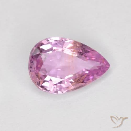 0.59ct Natural Light Pink Sapphire, Pear Shape, 6.4x4.5 mm