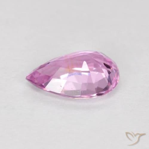 0.59ct Natural Light Pink Sapphire, Pear Shape, 6.4x4.5 mm