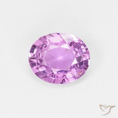 0.60ct Natural Violet Purple Sapphire, Oval Cut, 5.6x4.7 mm
