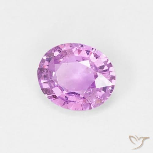 0.60ct Natural Violet Purple Sapphire, Oval Cut, 5.6x4.7 mm