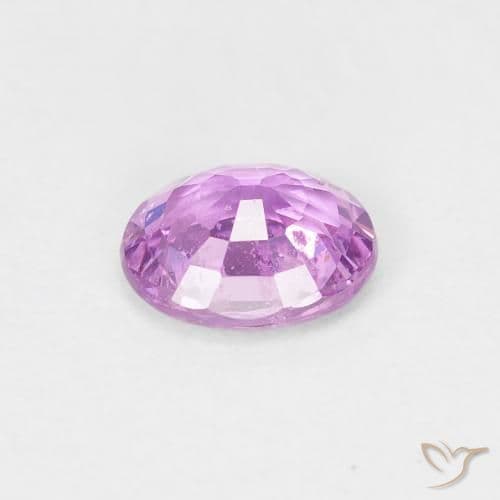 0.60ct Natural Violet Purple Sapphire, Oval Cut, 5.6x4.7 mm