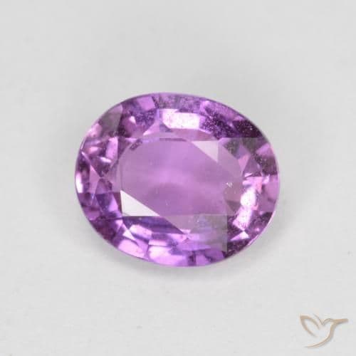 0.72ct Electric Purple Sapphire, Oval Cut, 5.9x4.9 mm