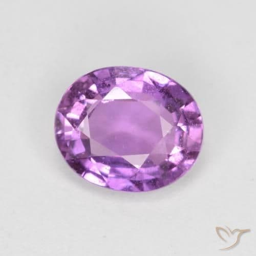 0.72ct Electric Purple Sapphire, Oval Cut, 5.9x4.9 mm