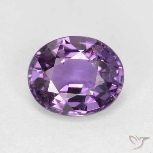 0.84ct Natural Deep Violet Sapphire, Oval Cut, 6x5.1 mm