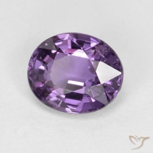 0.84ct Natural Deep Violet Sapphire, Oval Cut, 6x5.1 mm