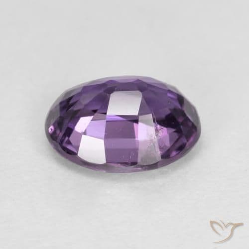 0.84ct Natural Deep Violet Sapphire, Oval Cut, 6x5.1 mm