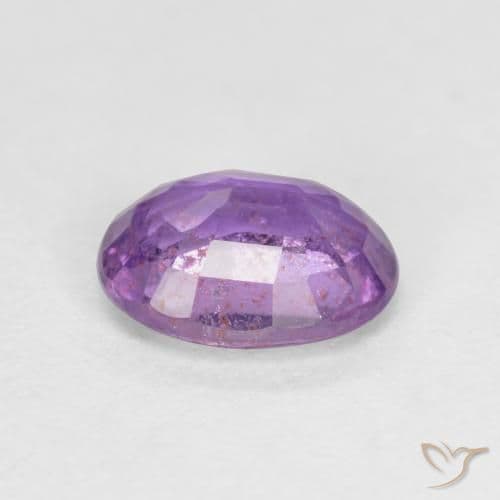0.77ct Purplish Violet Sapphire, Oval Cut, 6.1x4.9 mm