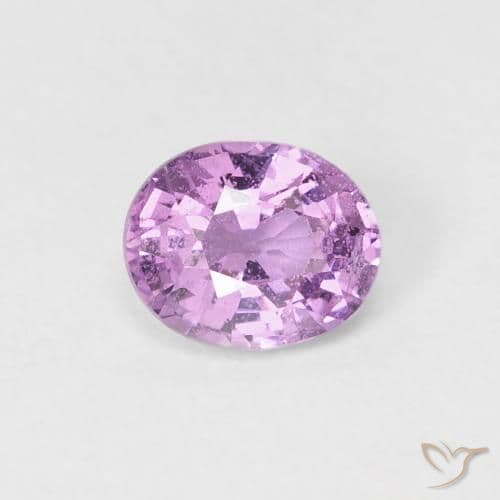 0.65ct Deep Pinkish Purple Sapphire, Oval Cut, 5.7x4.7 mm