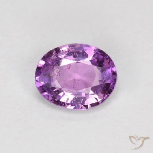 0.51ct Medium-Dark Purple Sapphire, Oval Cut, 5.6x4.5 mm