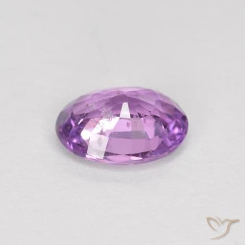 0.51ct Medium-Dark Purple Sapphire, Oval Cut, 5.6x4.5 mm