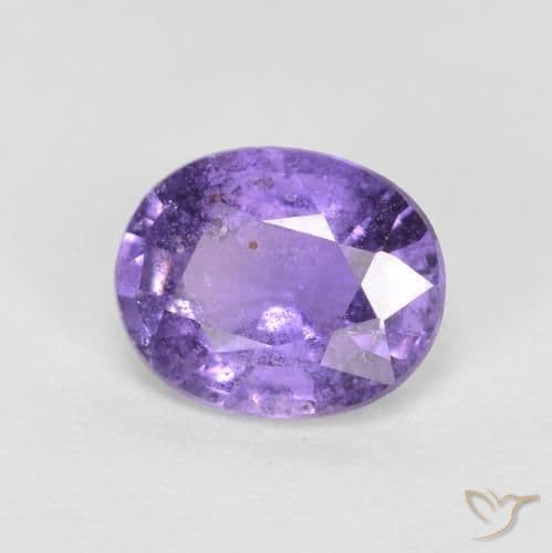 0.77ct Natural Royal Violet Sapphire, Oval Cut, 6x4.9 mm