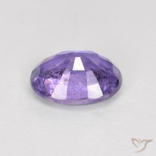 0.77ct Natural Royal Violet Sapphire, Oval Cut, 6x4.9 mm