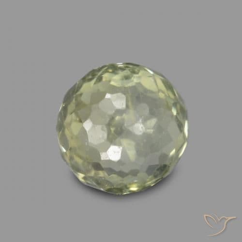 0.83ct Natural Pale Green Sapphire, Round Cut, 5.43 mm