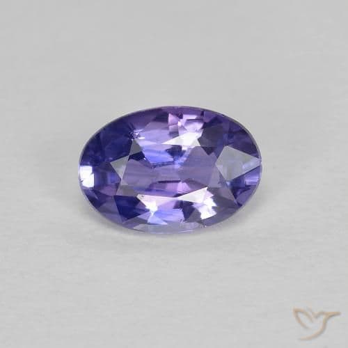 0.49ct Natural Deep Purple Sapphire, Oval Cut, 5.8x4 mm