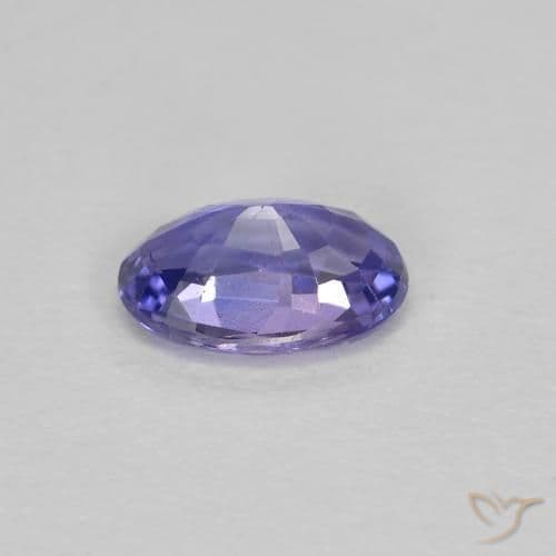 0.49ct Natural Deep Purple Sapphire, Oval Cut, 5.8x4 mm