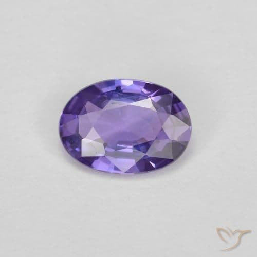 0.42ct Natural Deep Violet Sapphire, Oval Cut, 5.7x4.1 mm