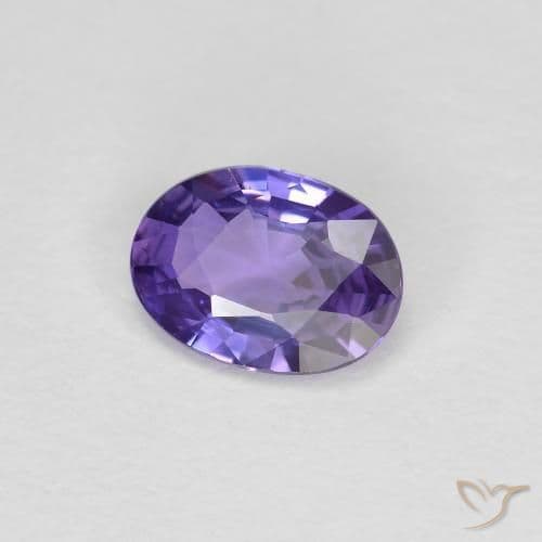 0.42ct Natural Deep Violet Sapphire, Oval Cut, 5.7x4.1 mm
