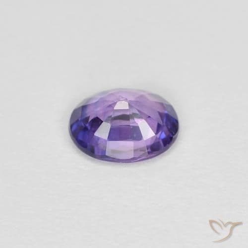 0.38ct Natural Deep Violet Sapphire, Oval Cut, 4.9x4.1 mm