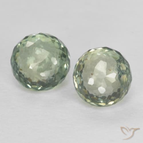 1.09ct Light Forest Green Sapphire, Round Cut, 3.96 mm
