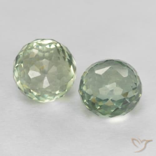 1.09ct Light Forest Green Sapphire, Round Cut, 3.96 mm