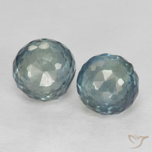 0.94ct Natural Greenish Blue Sapphire, Round Cut, 4.01 mm