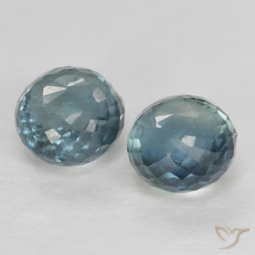 0.94ct Natural Greenish Blue Sapphire, Round Cut, 4.01 mm