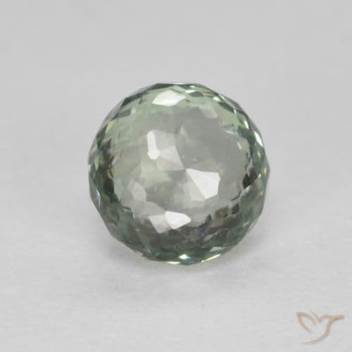 0.55ct Natural Mossy Green Sapphire, Round Cut, 4.39 mm